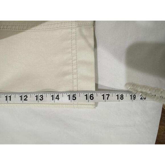 NWT Free People Modern Femme Cream Snow Vegan Leather Short Mini Skirt- Size 6 - Picture 9 of 9